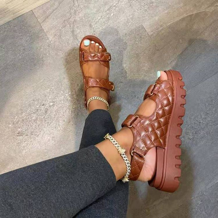 Sandales confortables pour femme avec boucles réglables et semelle profilée de berg-feldt