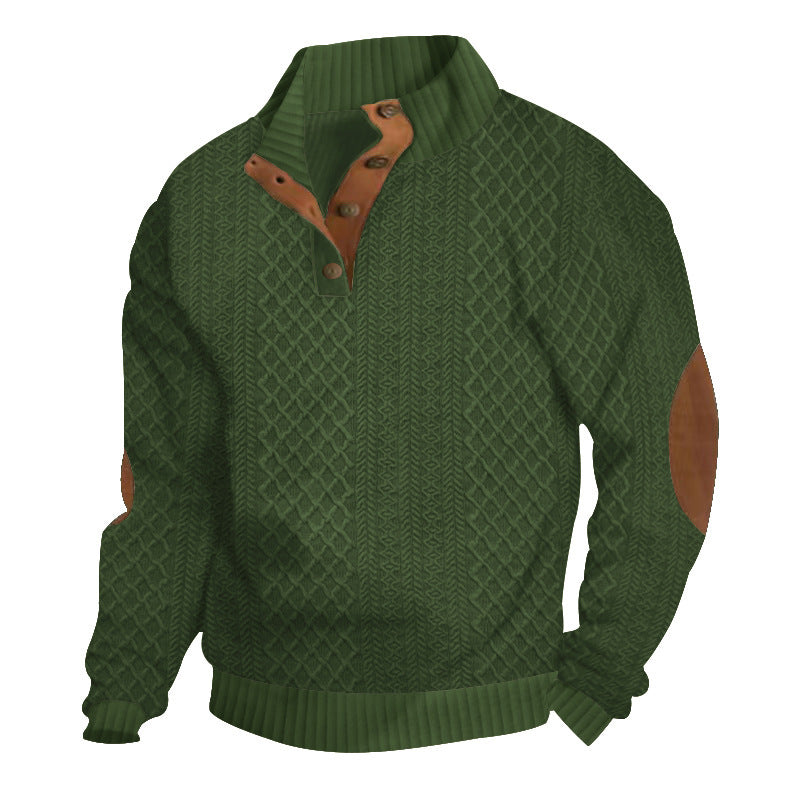 Damen-pull tricoté décontracté avec col structuré Appliqués Berg-Feldt
