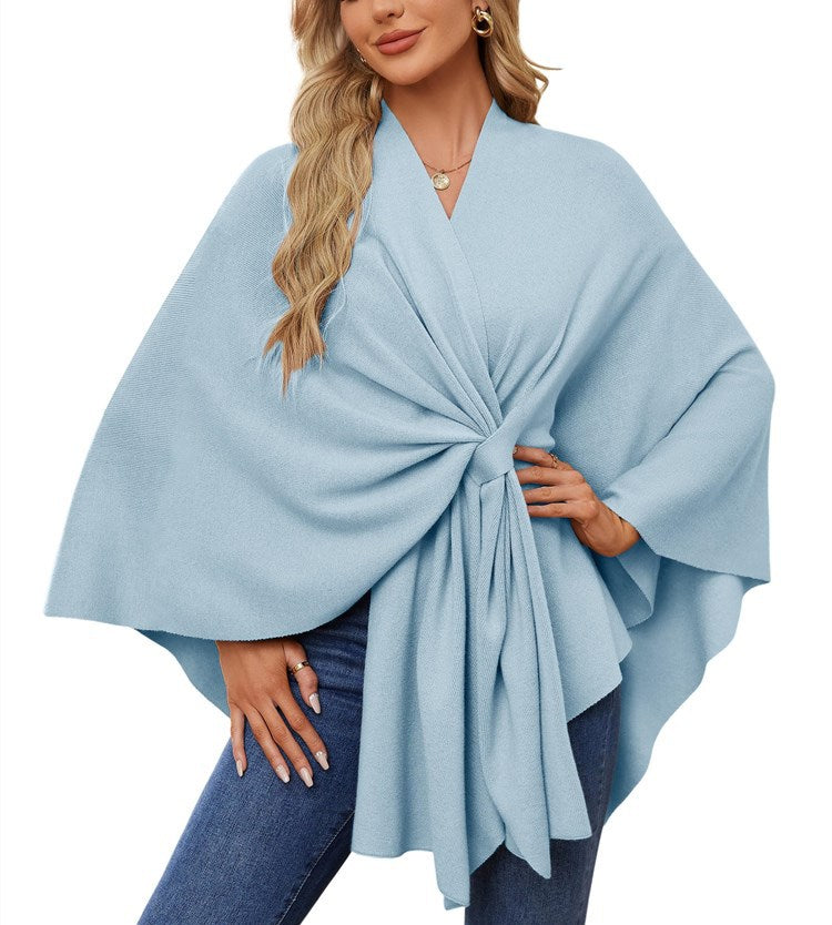 Pull-over cache-cœur élégant pour femme à coupe asymétrique Berg-Feldt