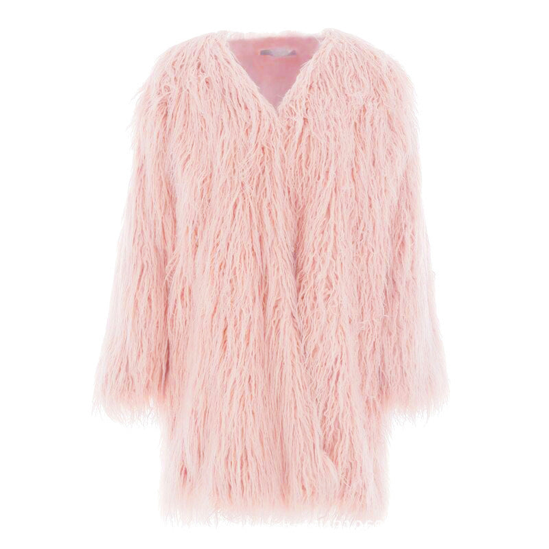 Long manteau douillet pour femmes en fausse fourrure moelleuse Berg-Feldt