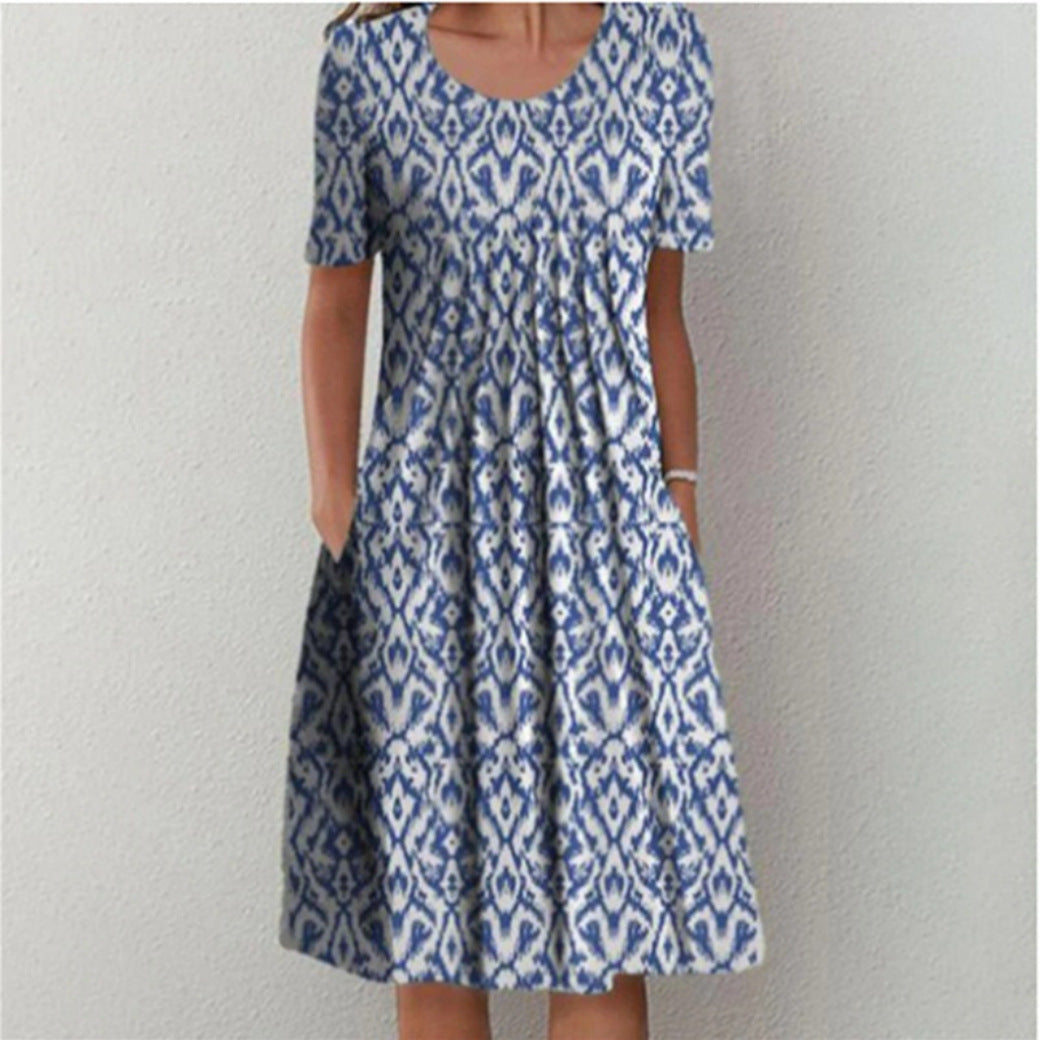 Robe midi femme avec élastique et poches latérales berg-feldt