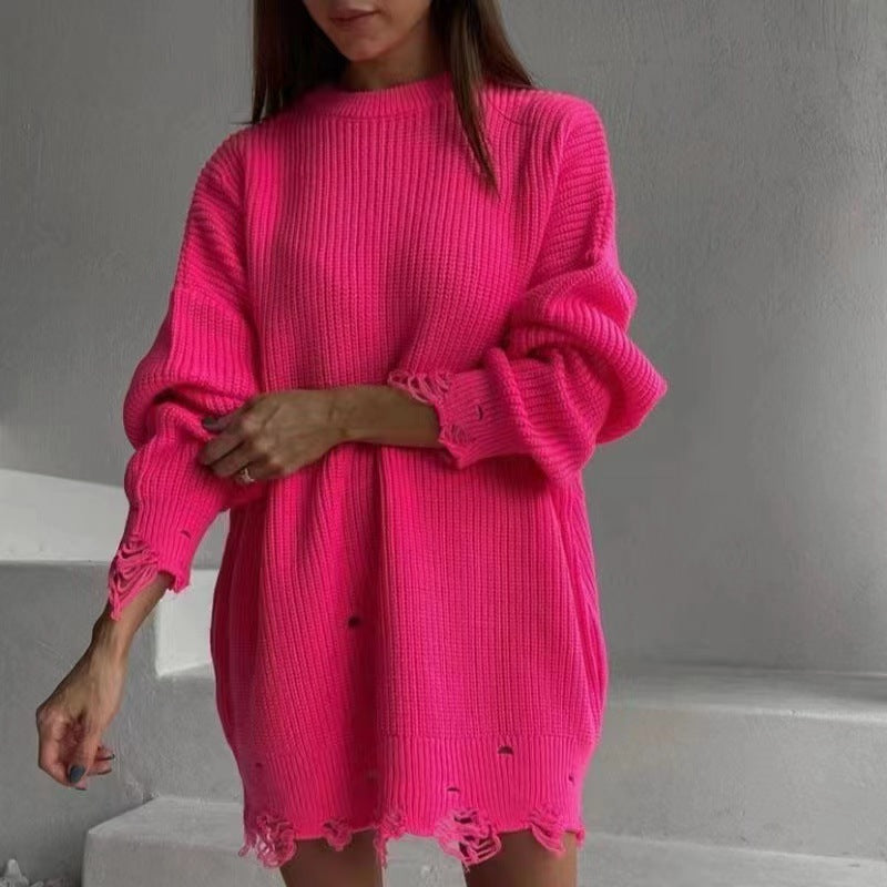Damen Oversized Strickkleid Berg-Feldt
