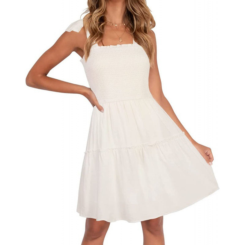 Sommerkleid für Damen: lässig, mit Rüschen und Spaghettiträgern von berg-feldt