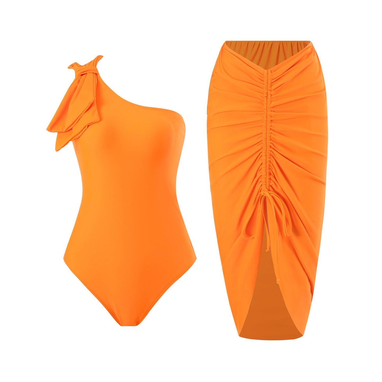 Haut de bikini asymétrique et jupe portefeuille élégants pour femme de berg-feldt