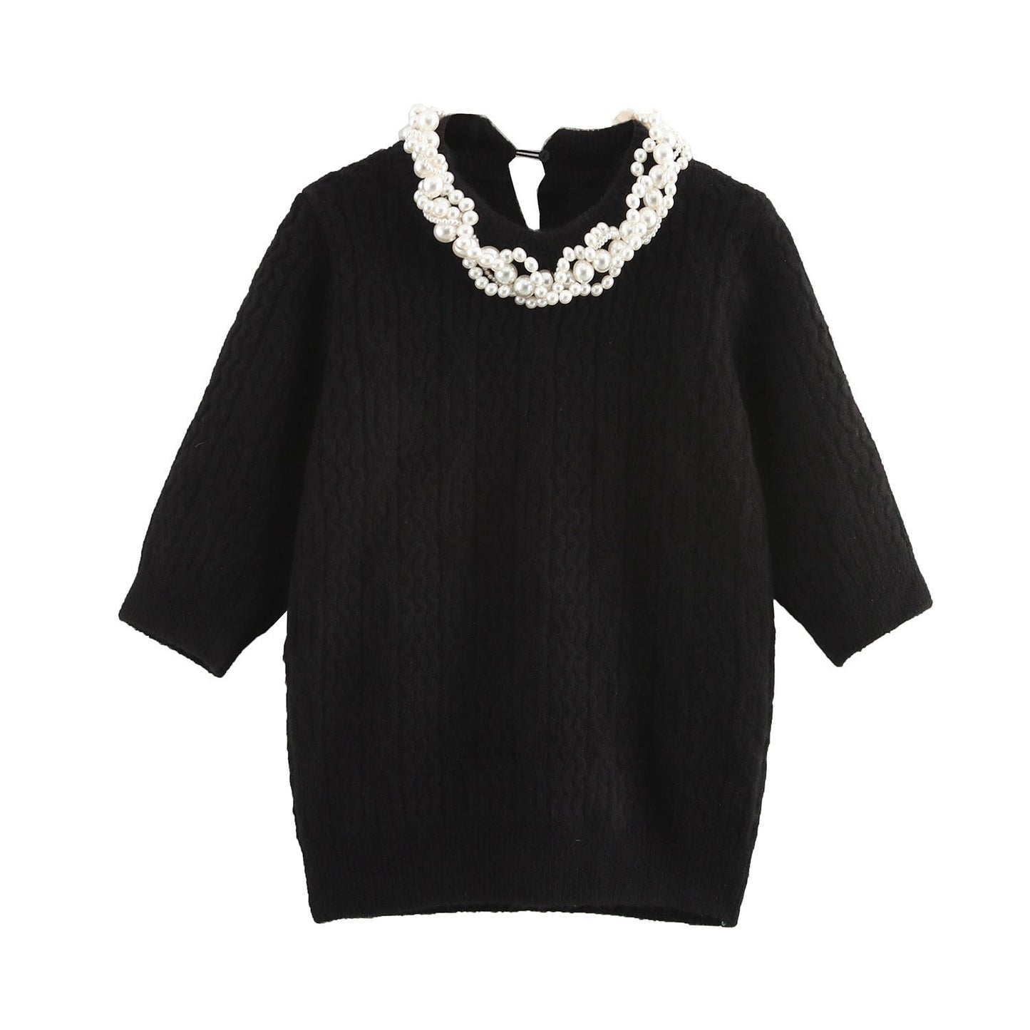 Robe pull femme Berg-Feldt au design texturé et encolure originale