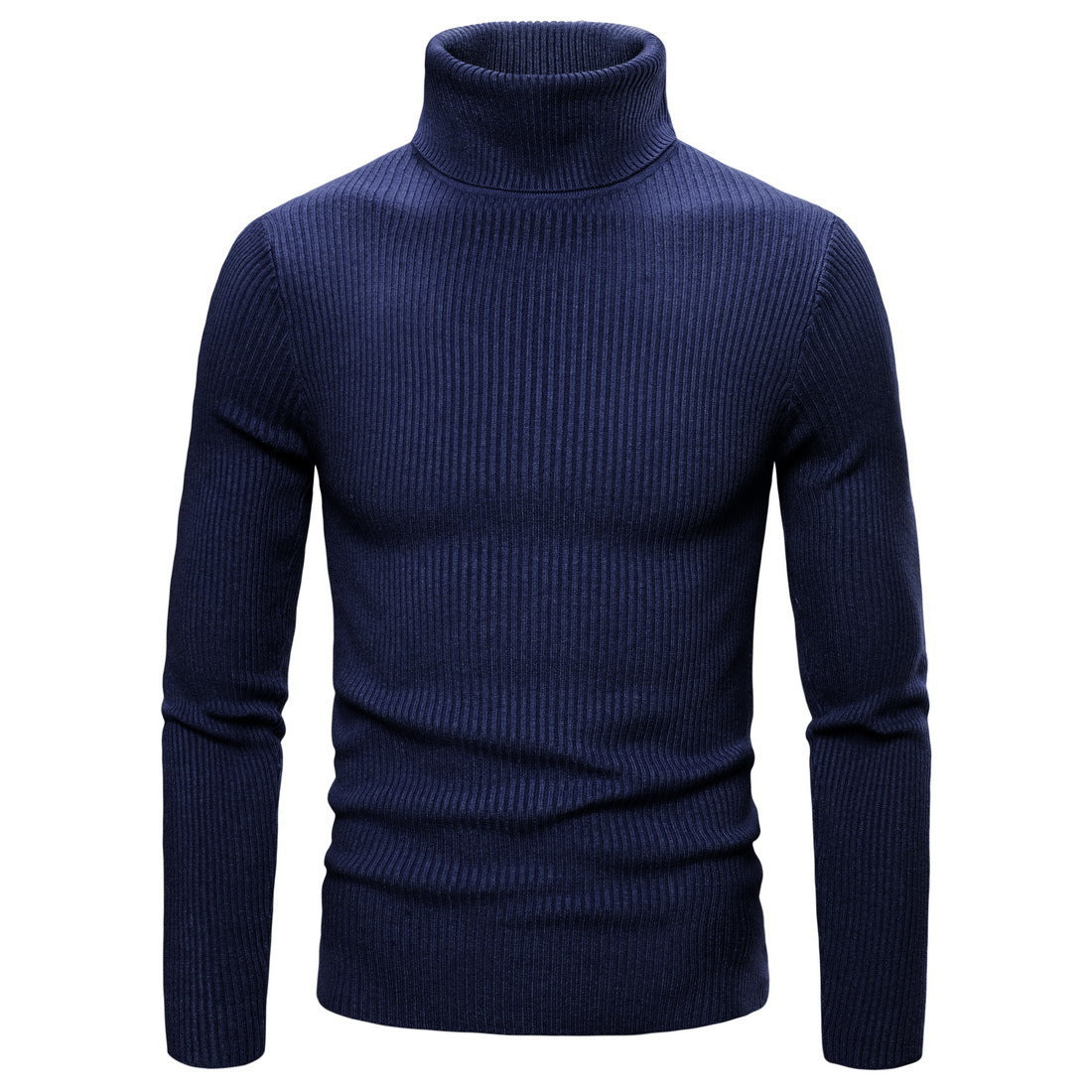 Herren Stehkragen Pullover aus feiner Rippenstrick Berg-Feldt