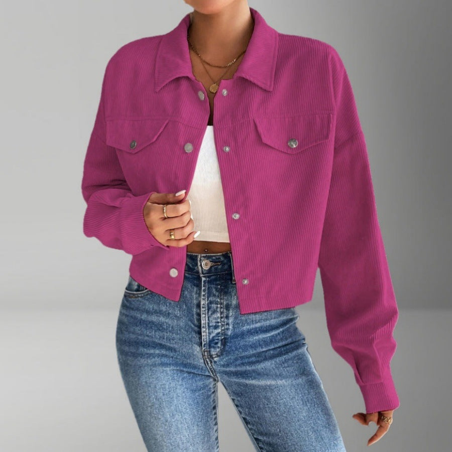 Veste courte en velours côtelé pour femme Berg-Feldt