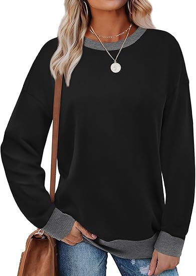 Dames sweatshirt confortable avec manches raglan et col décoratif Berg-Feldt