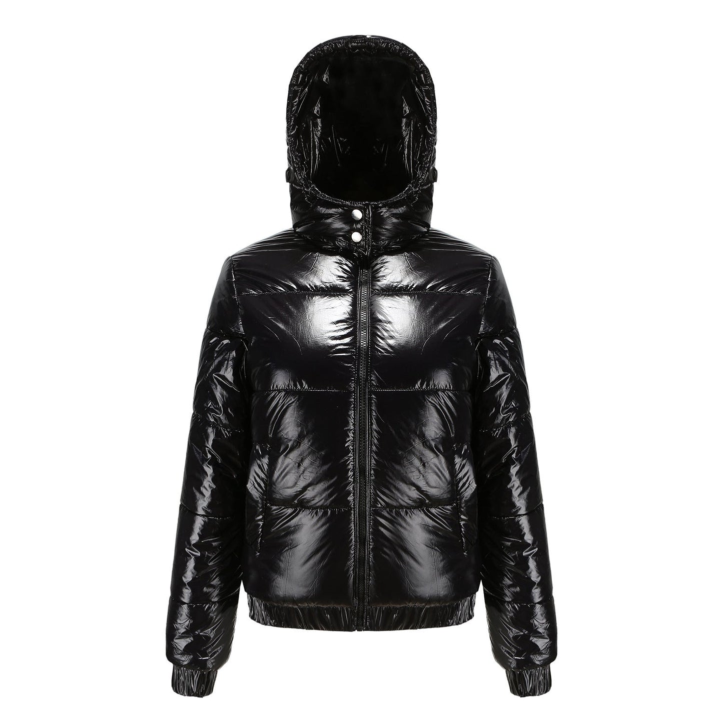 Doudoune matelassée brillante pour femme avec capuche amovible Berg-Feldt