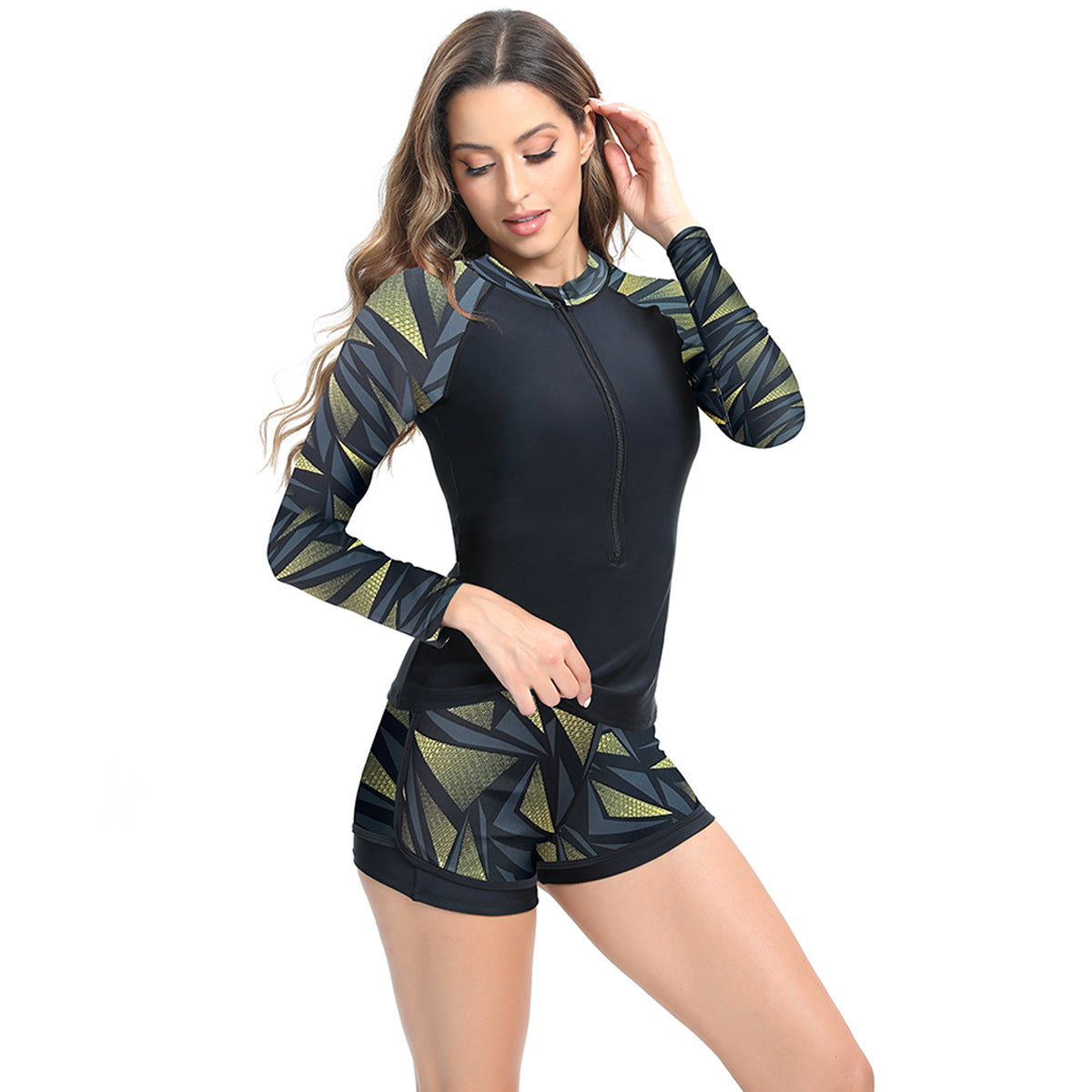 Ensemble rashguard et short de bain femme Berg-feldt à motif floral