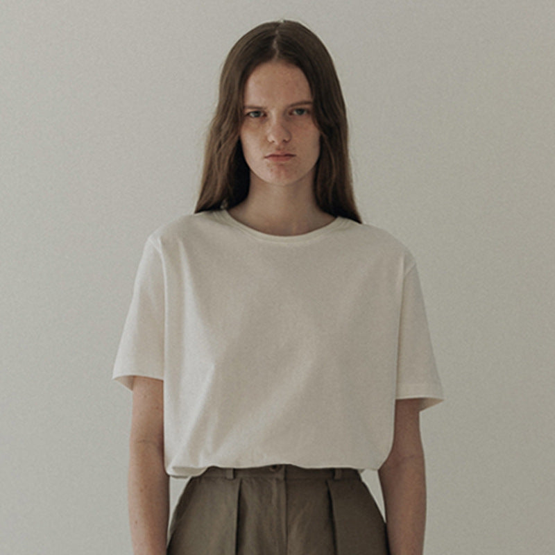 T-shirt ras du cou en coton de qualité pour femme de la marque berg-feldt
