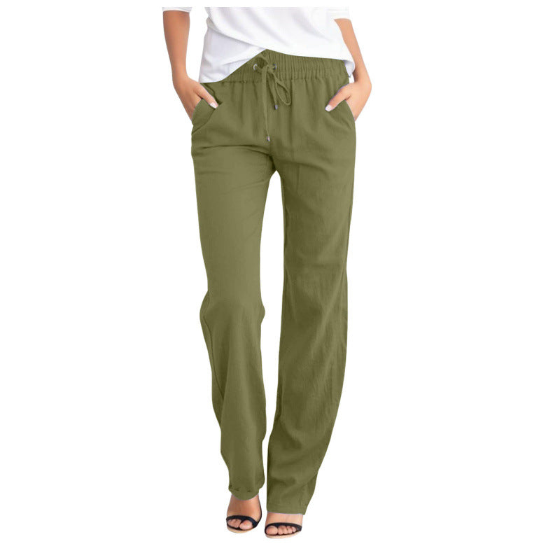 Pantalon de détente confortable berg-feldt pour femme avec cordon de serrage