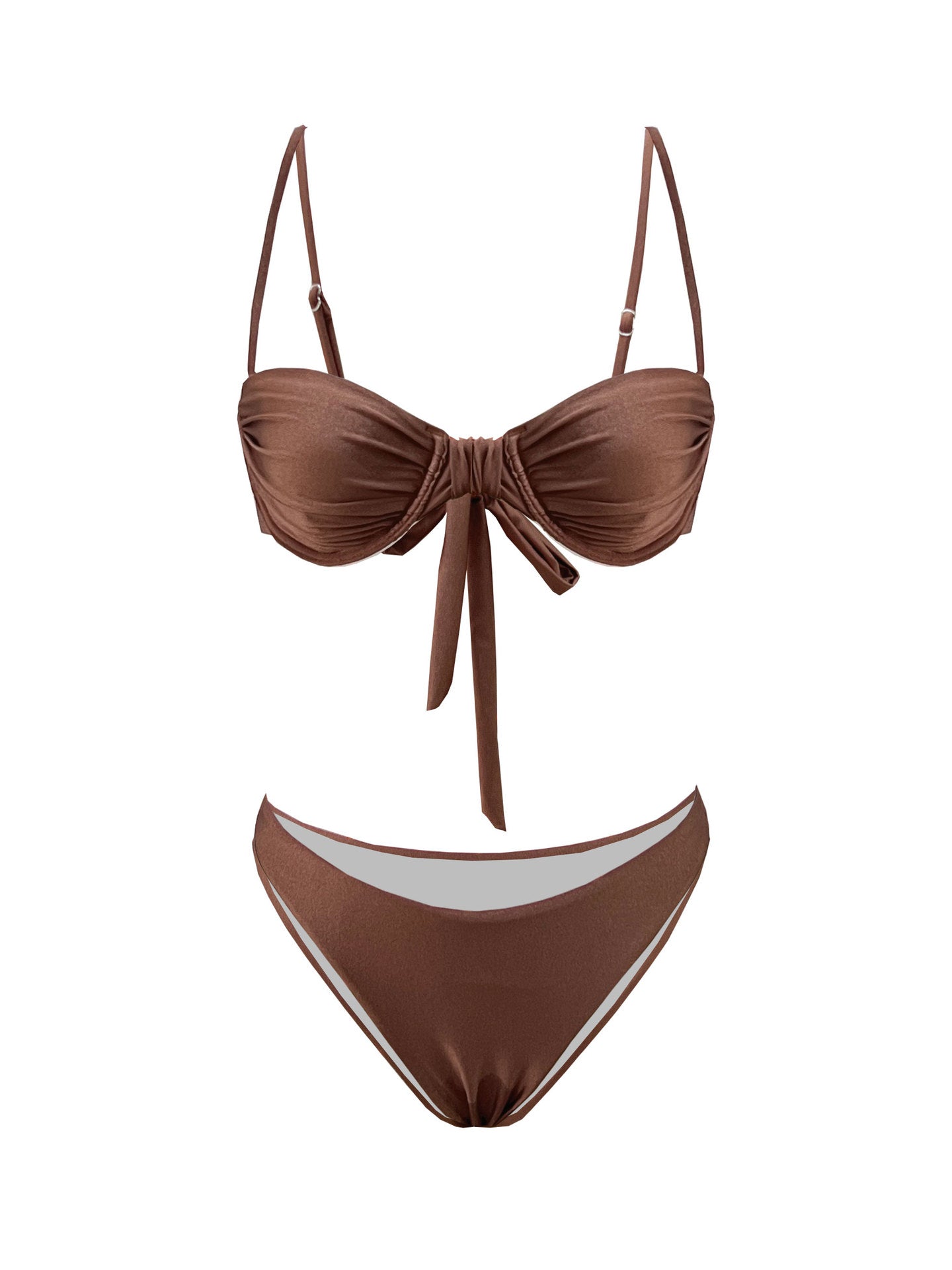 Ensemble de bikini pour femme avec liens ajustables et larges bretelles de berg-feldt