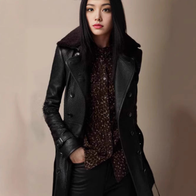 Damen Trench-coat chic avec col montant et détails raffinés Berg-Feldt