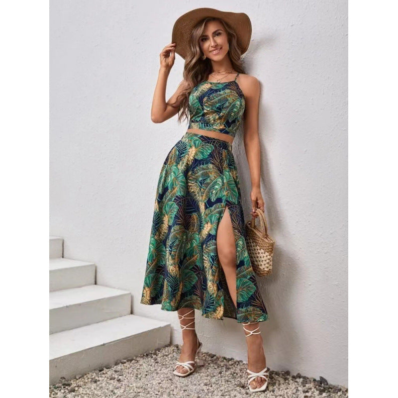 Ensemble deux pièces Berg-Feldt pour femme avec imprimé tropical