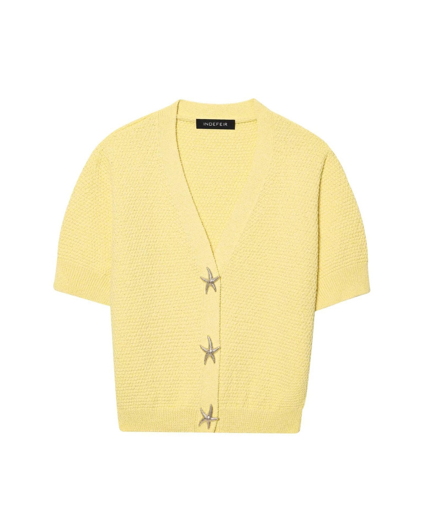 Cardigan structuré pour femme avec boutons étoiles de mer de berg-feldt