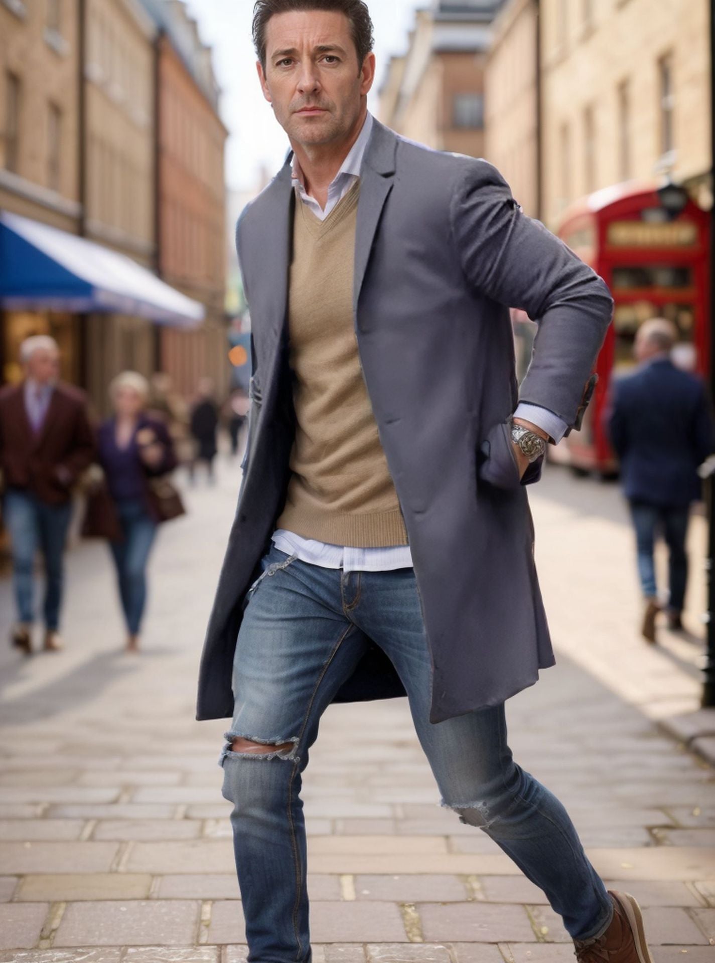 Manteau homme élégant avec des détails de haute qualité Berg-Feldt