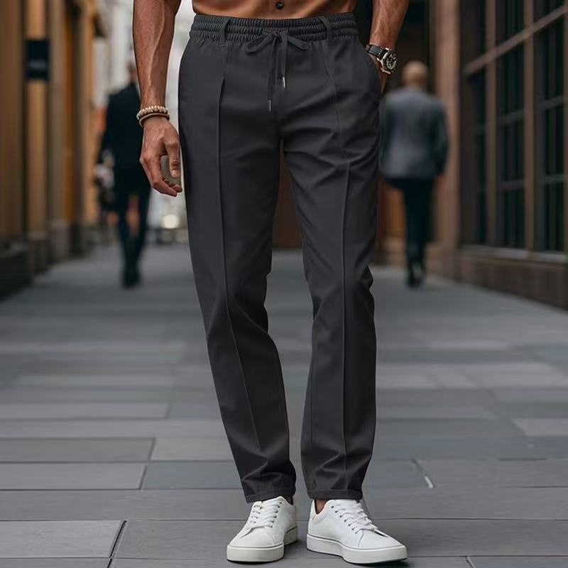 Pantalon décontracté élégant pour hommes avec taille élastique et poches latérales Berg-Feldt