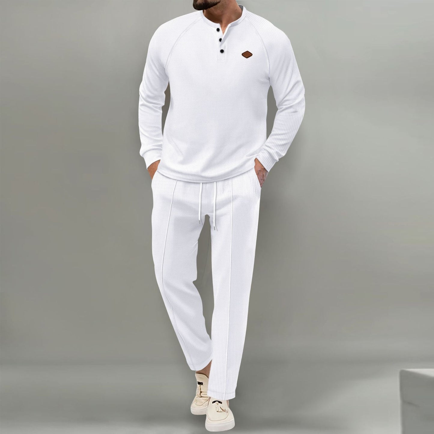 Ensemble de survêtement décontracté de qualité supérieure pour homme avec patte de boutonnage et poches élégantes Berg-Feldt