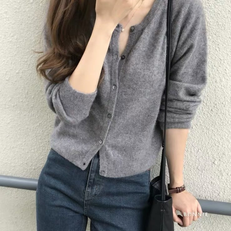 Cardigan fin pour femme avec boutons et matière douce Berg-Feldt