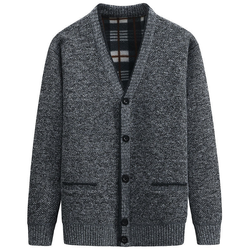 Cardigan élégant pour homme avec col en V et détails soignés Berg-Feldt