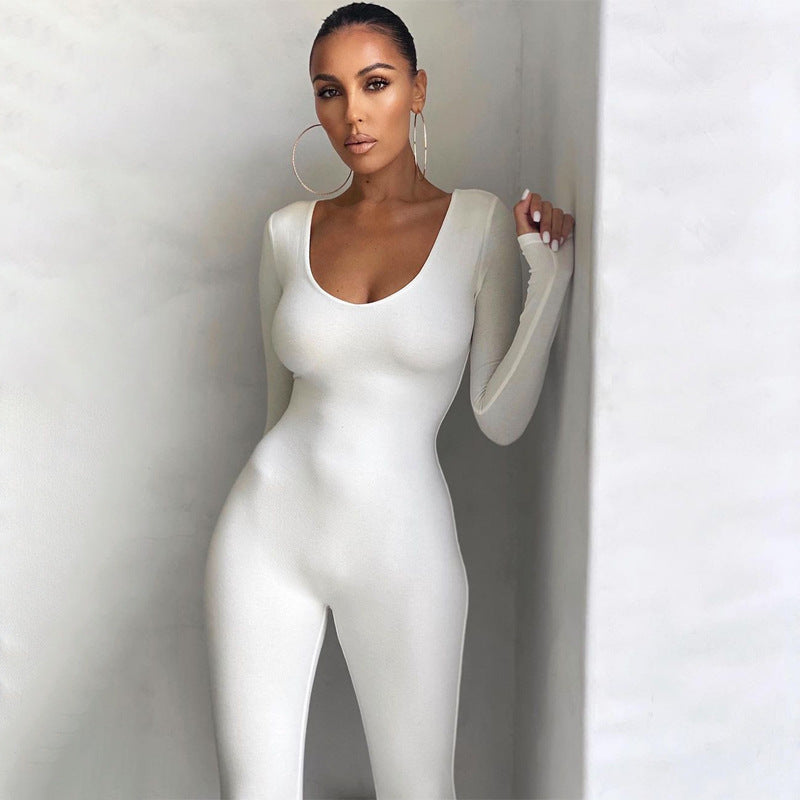 Combinaison Bodycon Femme à Manches Longues Berg-Feldt