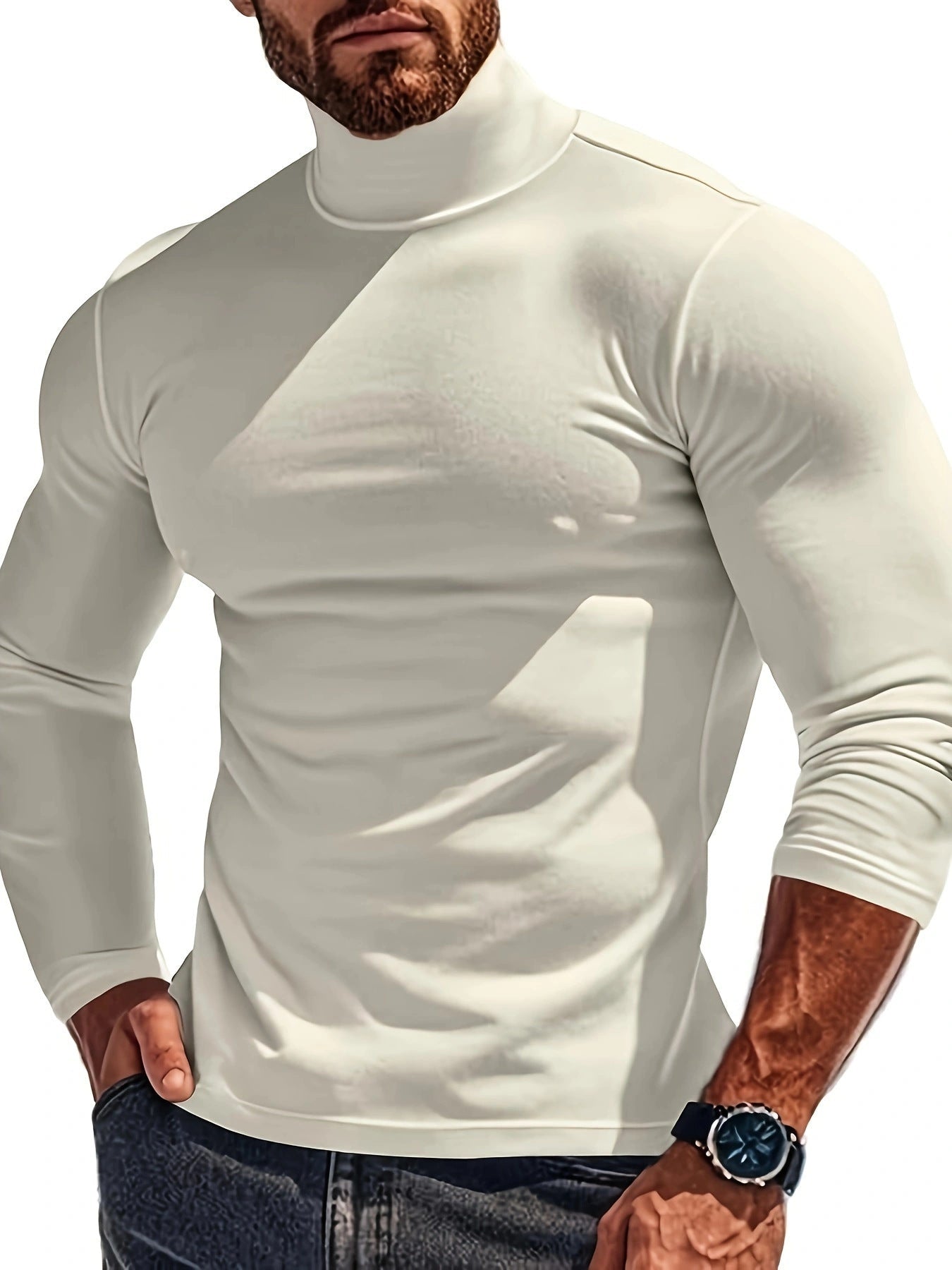 Herren Langärmliges Turtleneck Shirt mit atmungsaktivem Material Berg-Feldt