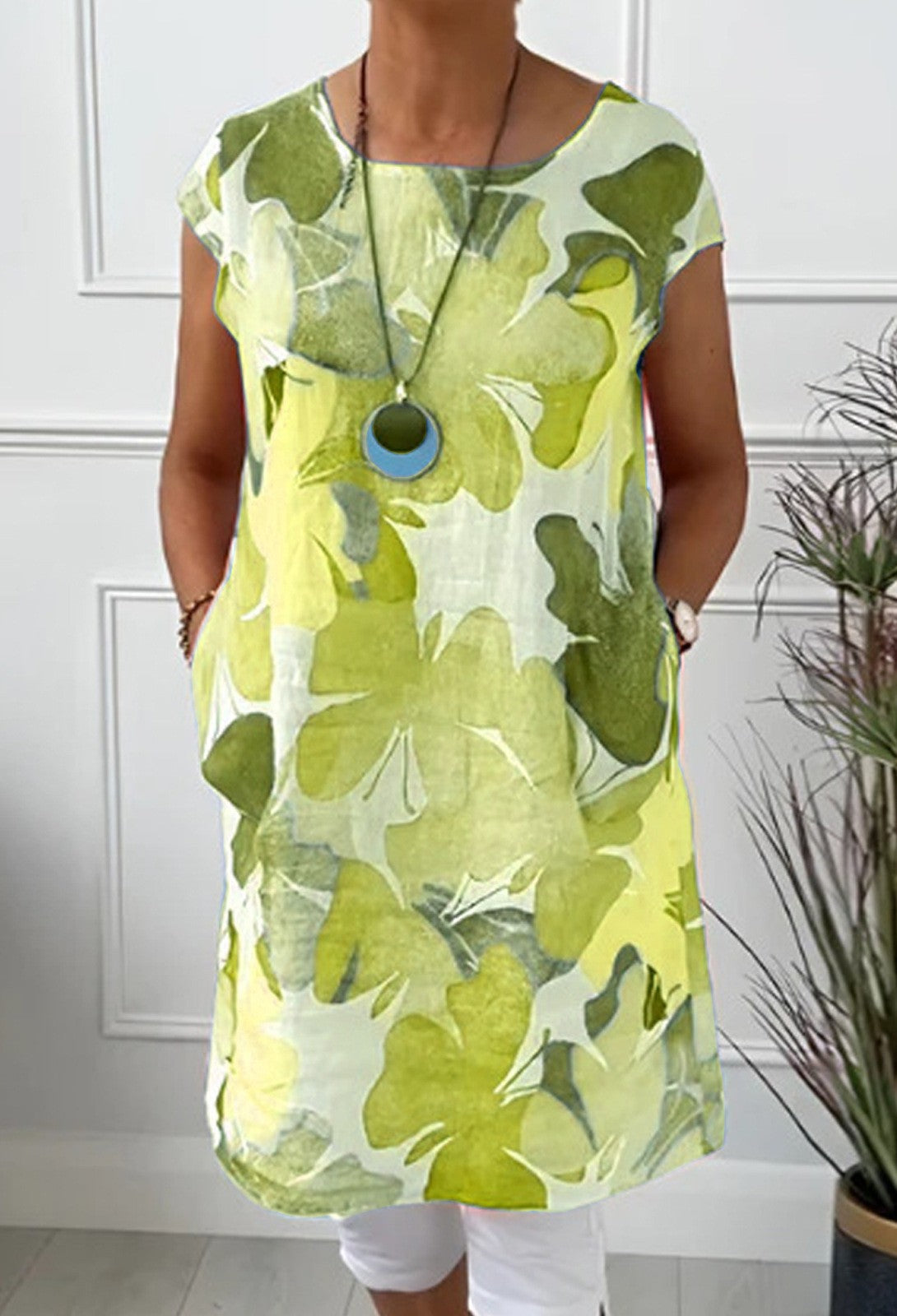 Robe de plage fleurie légère pour femme avec poches de berg-feldt