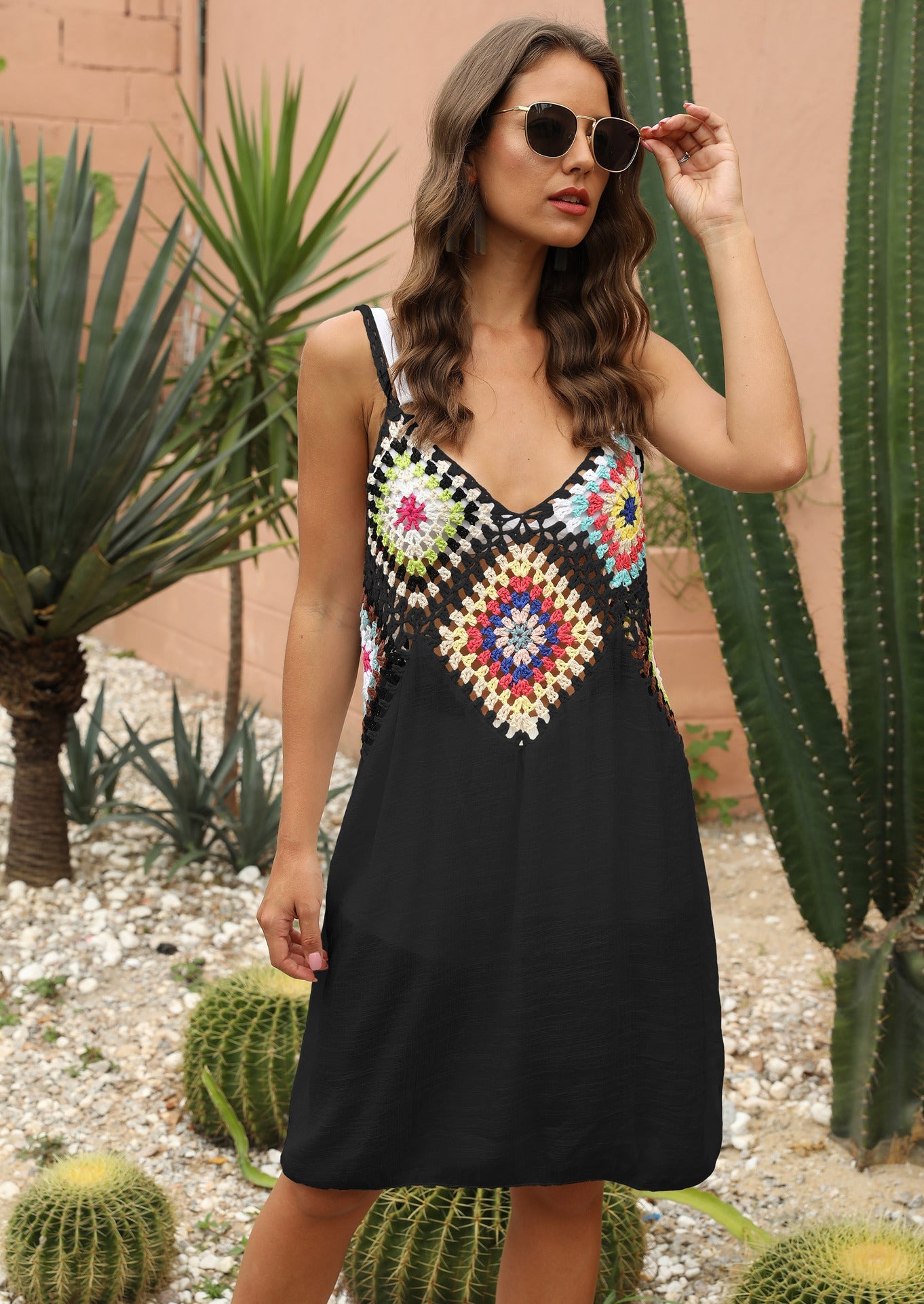Robe à empiècements au crochet esprit bohème-chic par berg-feldt