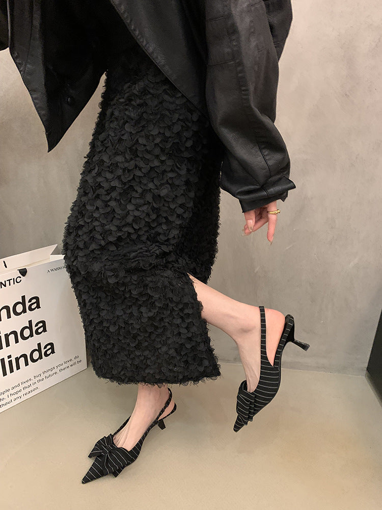 Escarpins à talons hauts avec nœud, à bride arrière, par berg-feldt
