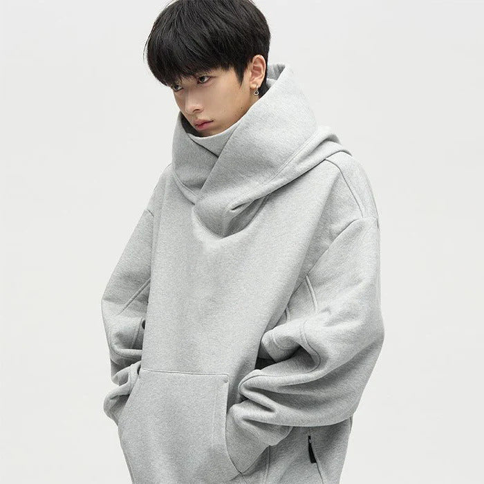 Damen Pull col montant oversize à capuche Berg-Feldt