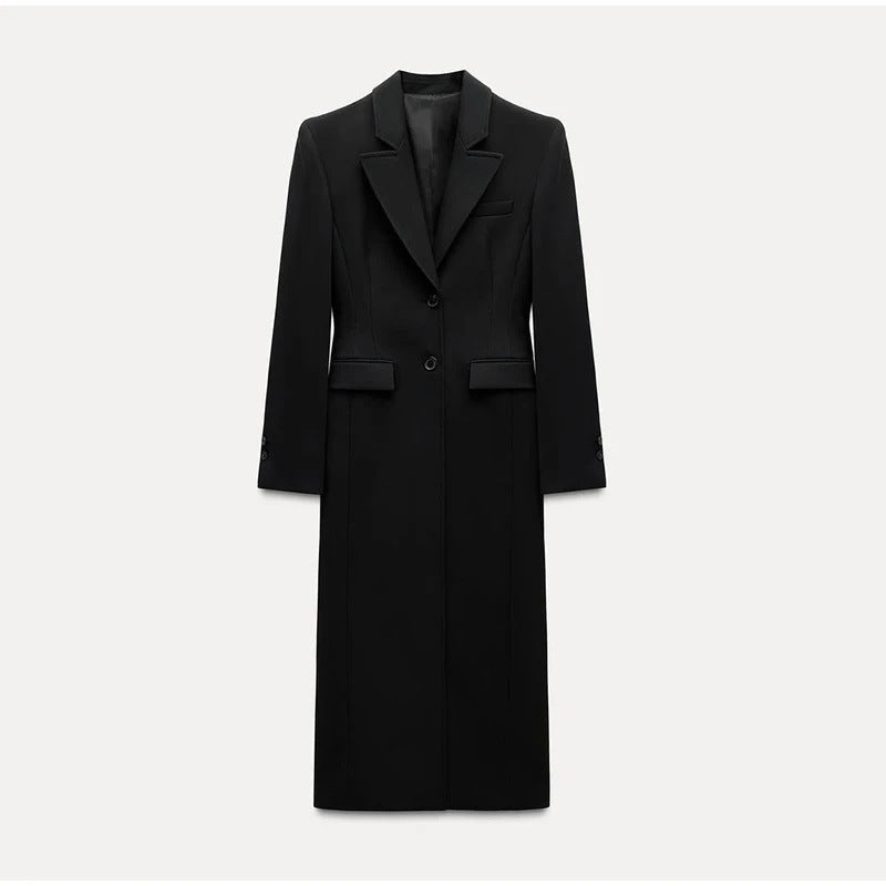 Damen Blazer long élégant, coupe cintrée et détails classiques Berg-Feldt