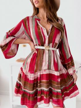 Robe midi bohème boutonnée par berg-feldt pour Femme