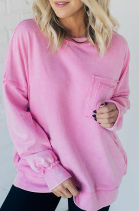 Damen Sweatshirt Oversize Confortable avec Poches Berg-Feldt