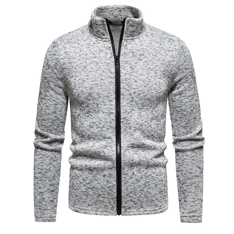 Herren Fleecejacke mit hoher Stehkragen und durchgehendem Reißverschluss Berg-Feldt