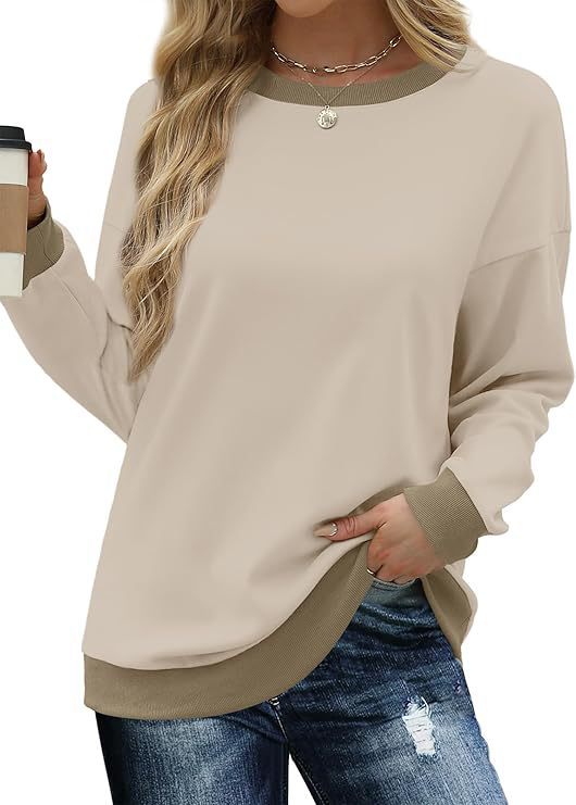 Dames sweatshirt confortable avec manches raglan et col décoratif Berg-Feldt