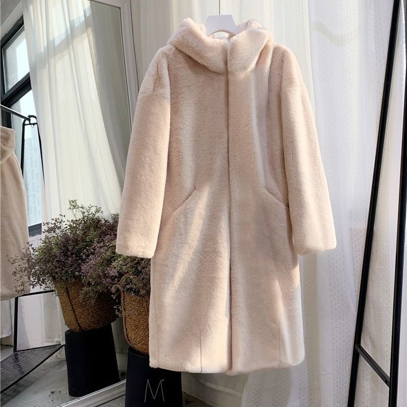 Manteau douillet à capuche en peluche douce pour femme Berg-Feldt