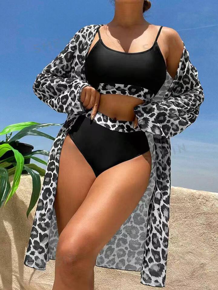 Ensemble de maillots de bain pour femmes Berg-Feldt avec superposition transparente