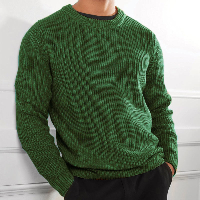 Pull en maille pour homme, design texturé et col rond Berg-Feldt