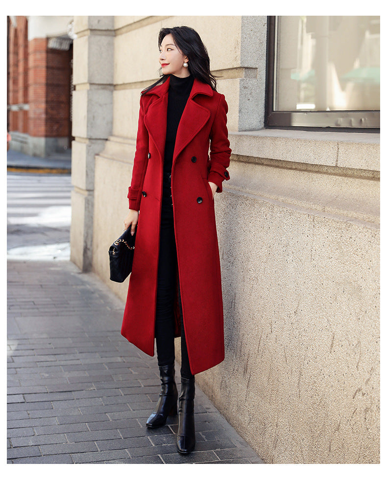 Damen eleganter doppelreihiger Trenchcoat mit praktischem Schnitt Berg-Feldt