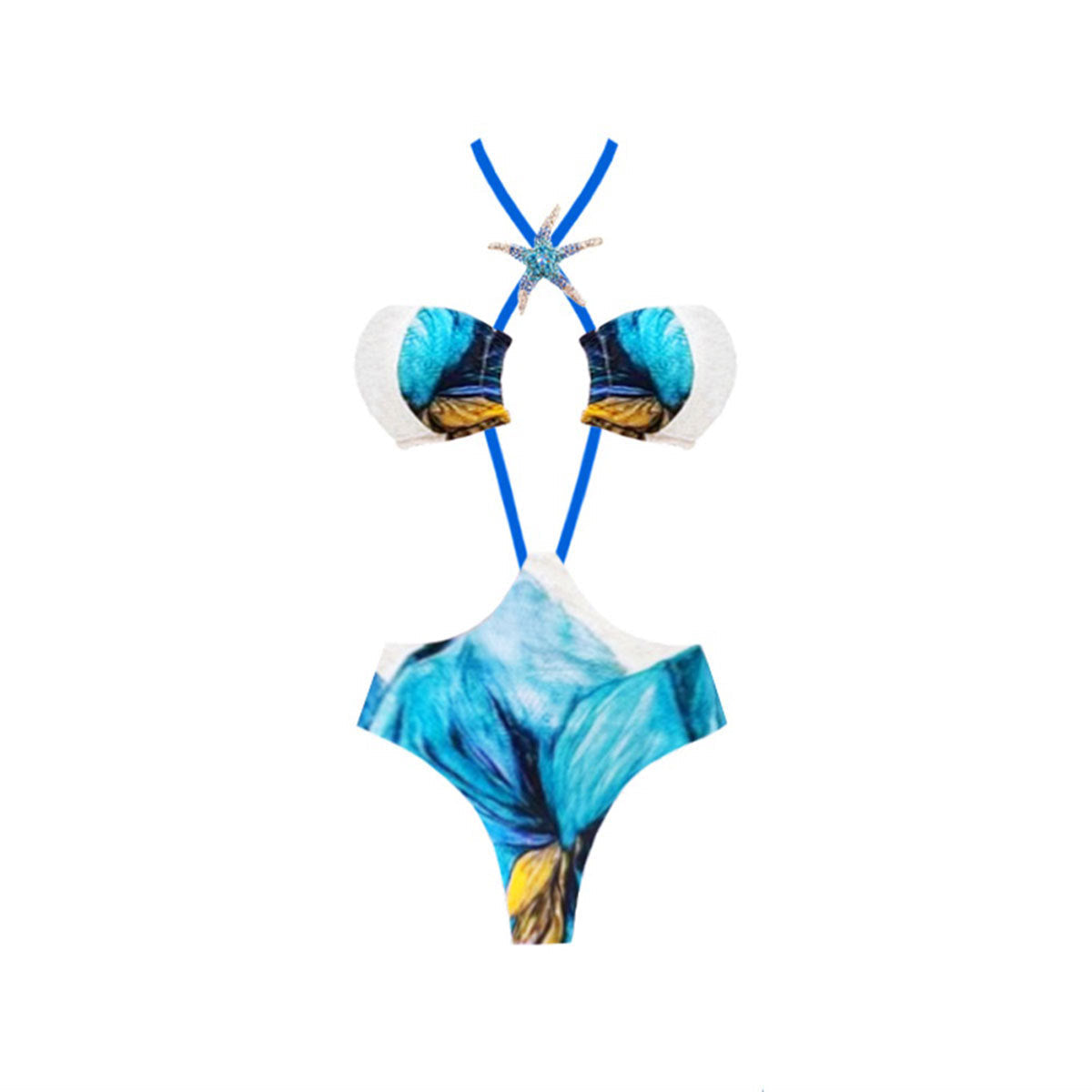 Haut de bikini femme Berg-Feldt avec découpe innovante et détails décoratifs