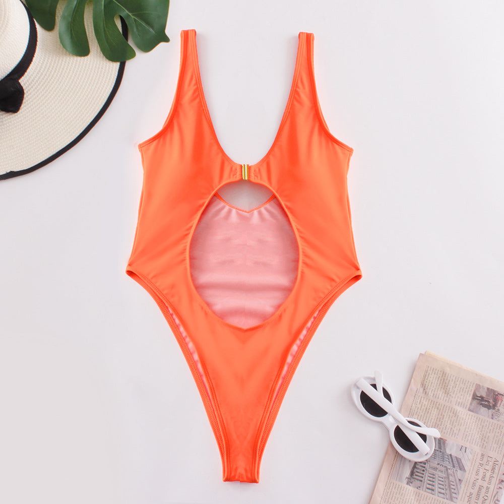 Maillot de bain femme découpé avec col en V profond berg-feldt