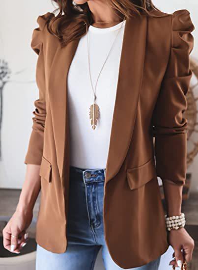 Blazer élégant pour femme avec volants et poches latérales berg-feldt