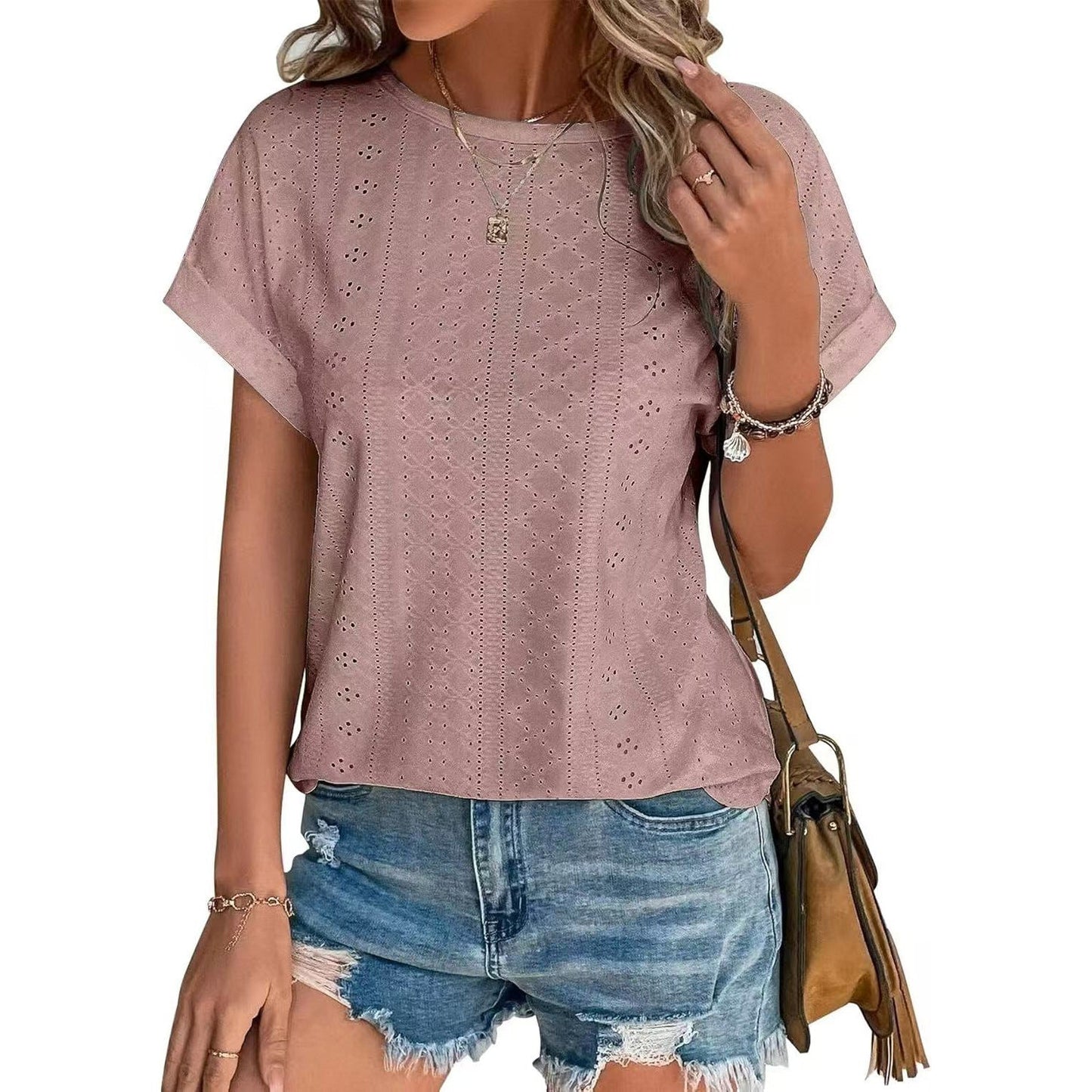 Fudus Basics: Rundhals Kurzarm T-Shirt Locker geschnitten