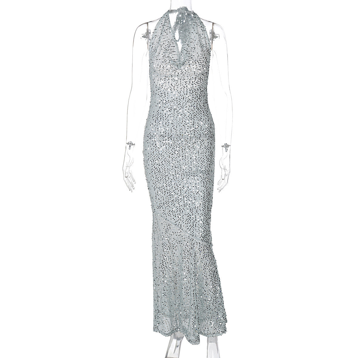 Robe de soirée élégante pour femmes avec paillettes scintillantes et dos nu raffiné de berg-feldt