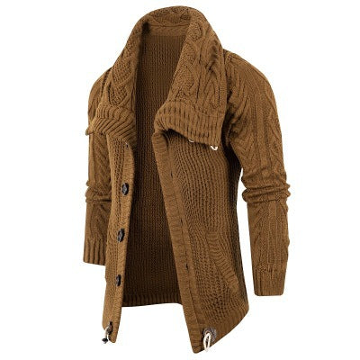 Gilet cardigan pour homme avec col châle et boutons en bois Berg-Feldt