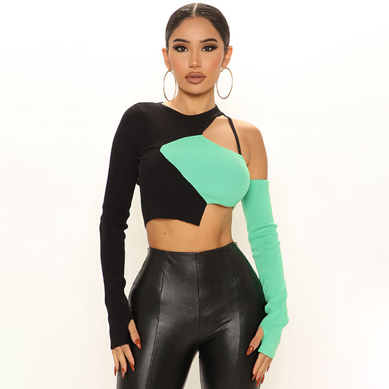berg-feldt Haut court ajouré color-block pour femme