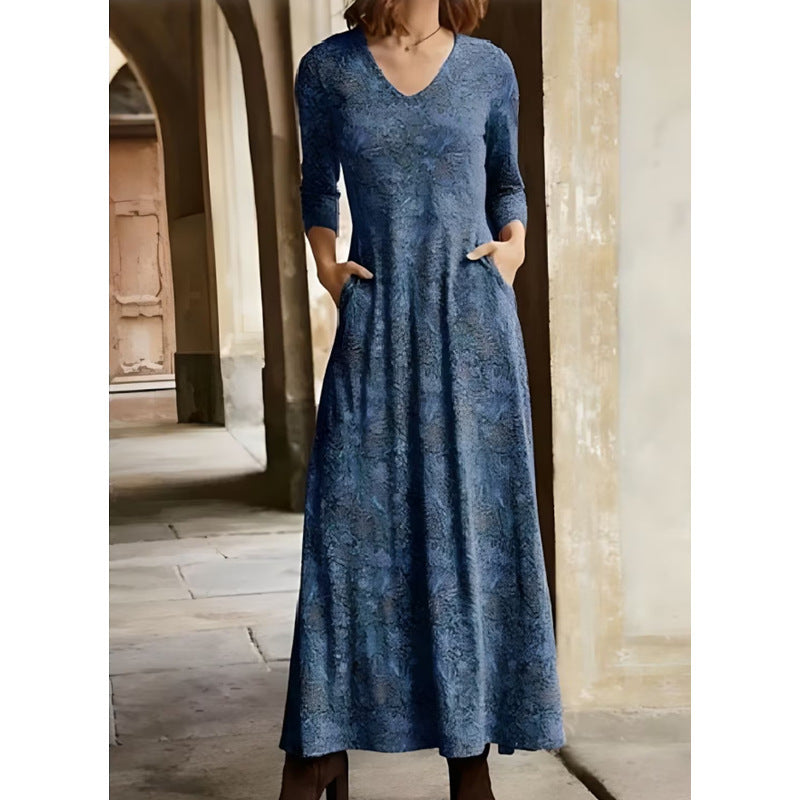Robe longue pour femme avec motifs décoratifs et poches pratiques Berg-Feldt