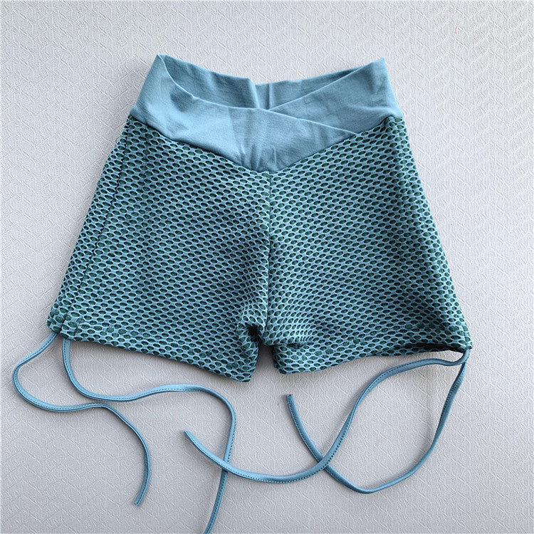 Komfortable Damen Sport Shorts mit Baumwollbund aus Mesh von berg-feldt