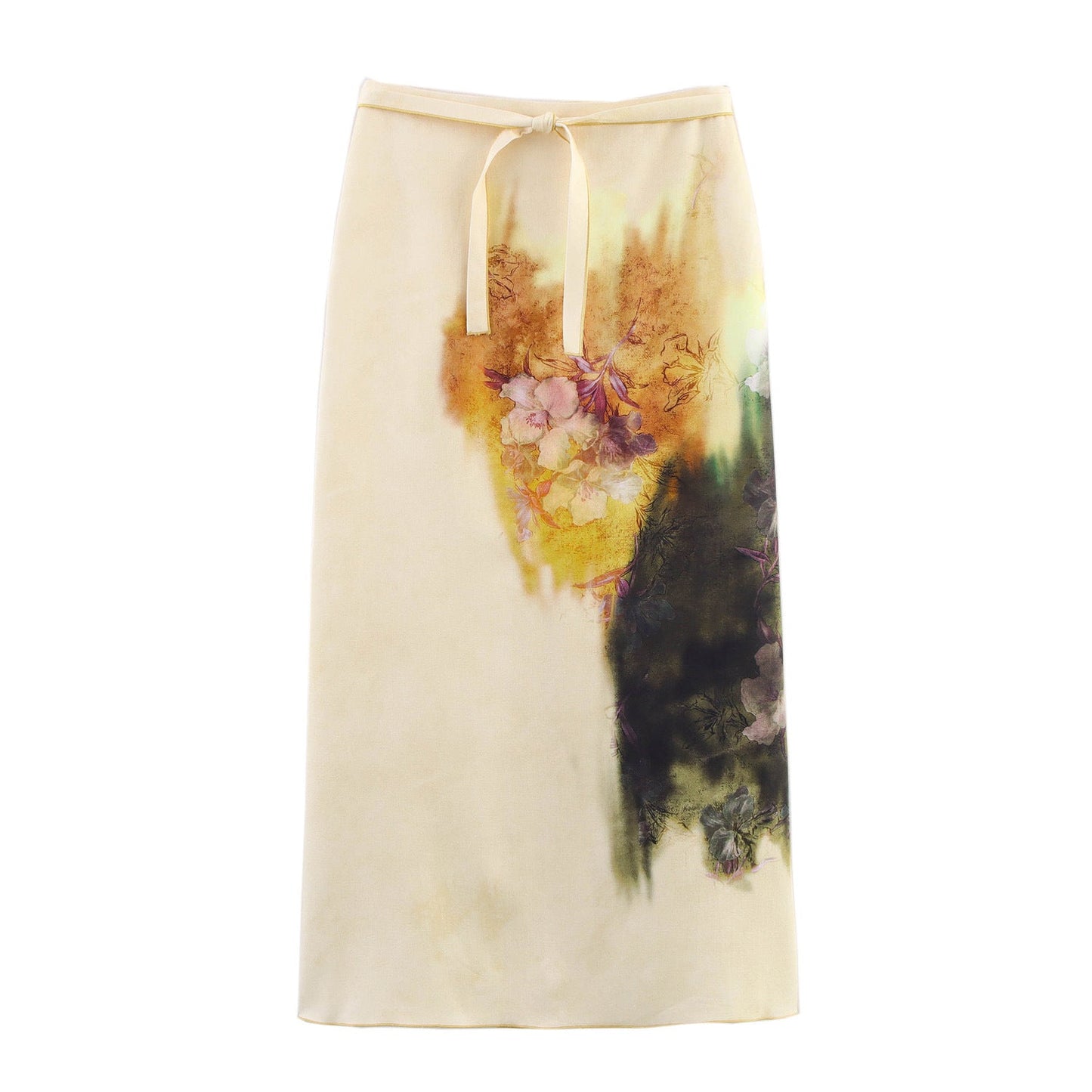 Jupe longue pour femme à imprimé floral et taille ajustable berg-feldt